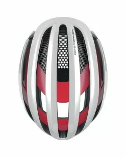 Abus AirBreaker Casco Strada, Bianco/Rosso -Vendite Caschi abus airbreaker casco strada bianco rosso 3
