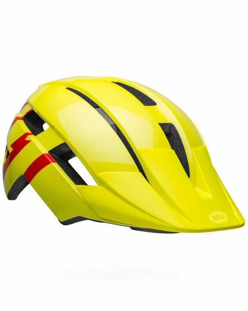 Bell Sidetrack II Casco Kids, Strike Hi-Viz/Red - Lucido 4 Bell Sidetrack II Casco Kids, Strike Hi-Viz/Red - Lucido - immagine 2