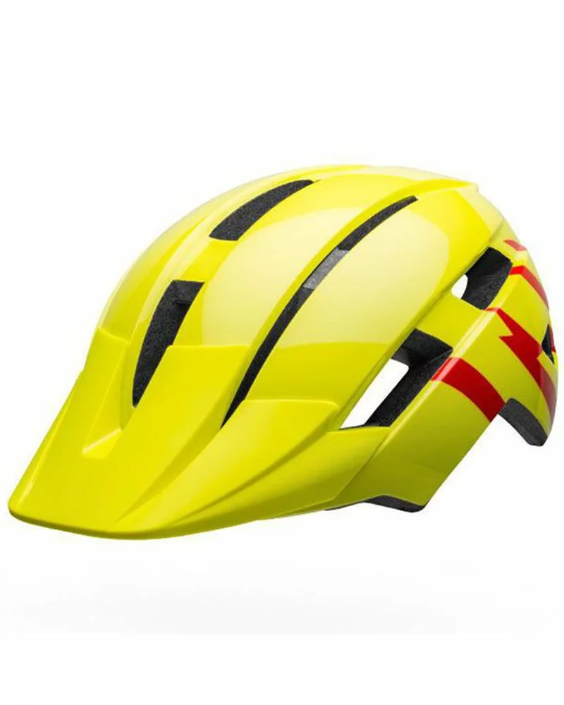Bell Sidetrack II Casco Kids, Strike Hi-Viz/Red - Lucido 5 Bell Sidetrack II Casco Kids, Strike Hi-Viz/Red - Lucido - immagine 3