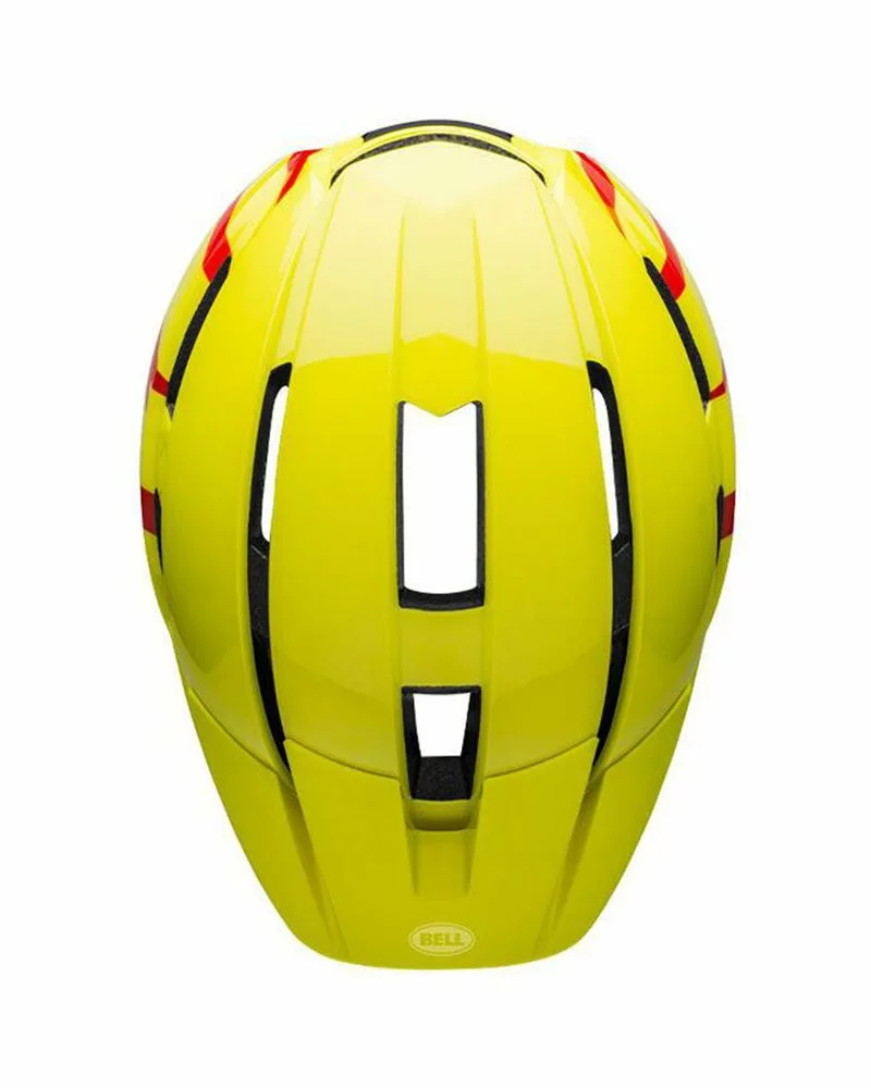 Bell Sidetrack II Casco Kids, Strike Hi-Viz/Red - Lucido 8 Bell Sidetrack II Casco Kids, Strike Hi-Viz/Red - Lucido - immagine 6