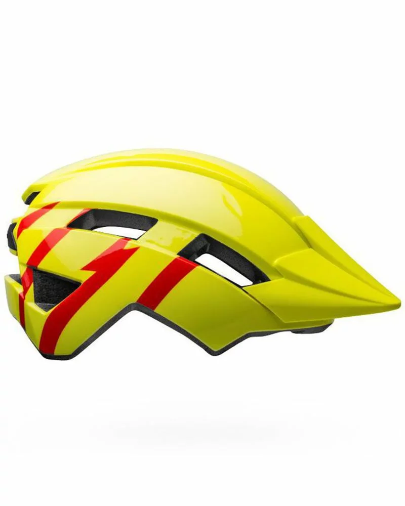 Bell Sidetrack II Casco Kids, Strike Hi-Viz/Red - Lucido 3 Bell Sidetrack II Casco Kids, Strike Hi-Viz/Red - Lucido