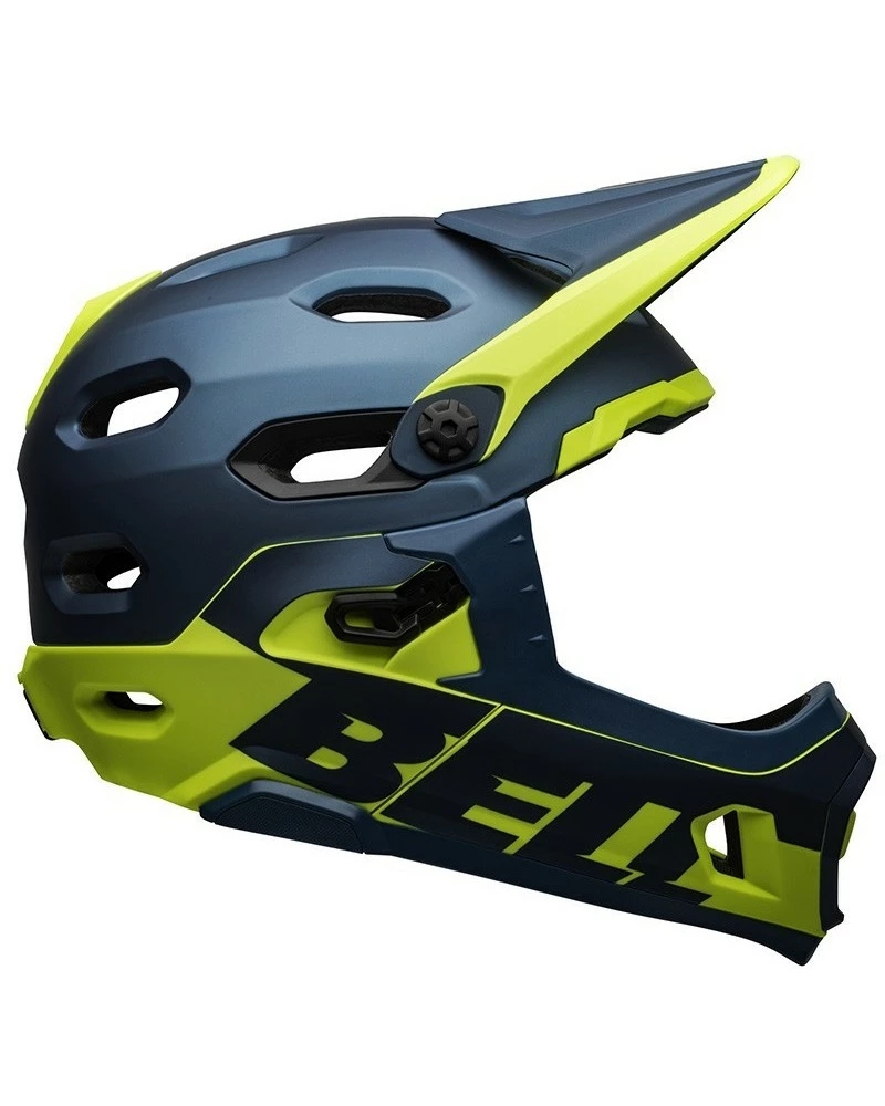 Bell Super DH Spherical MIPS Casco MTB, Blu/Hi-Viz - Opaco/Lucido 3 Bell Super DH Spherical MIPS Casco MTB, Blu/Hi-Viz - Opaco/Lucido