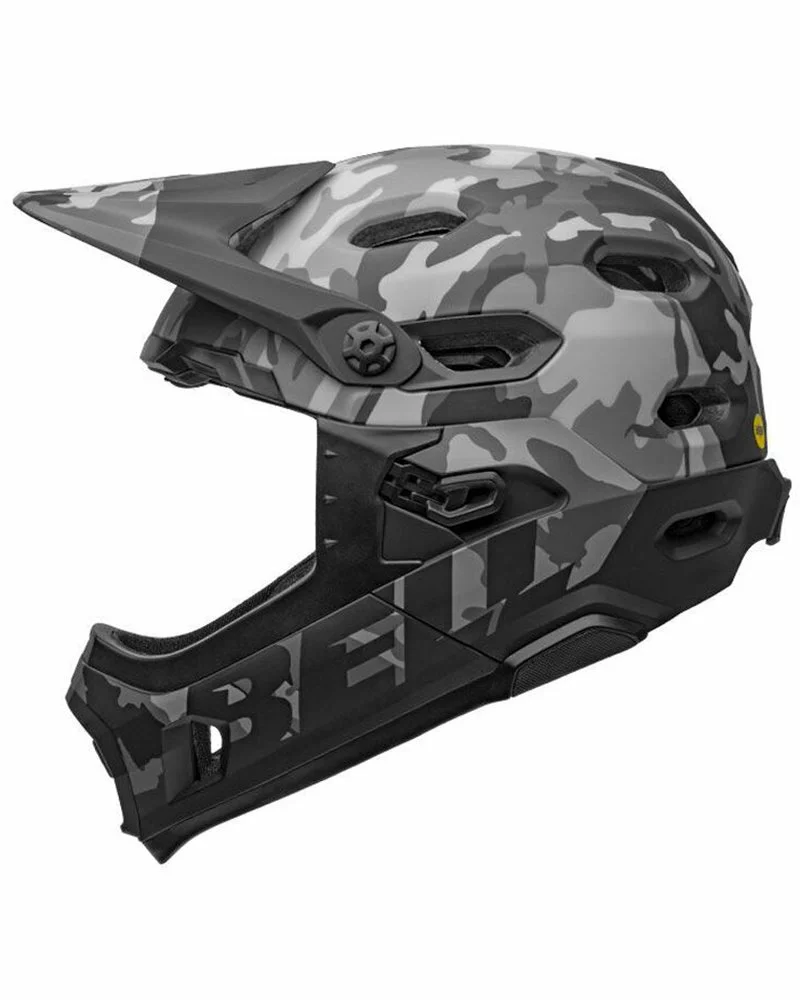 Bell Super DH Spherical MIPS Casco MTB, Nero Camo - Opaco/Lucido 6 Bell Super DH Spherical MIPS Casco MTB, Nero Camo - Opaco/Lucido - immagine 4