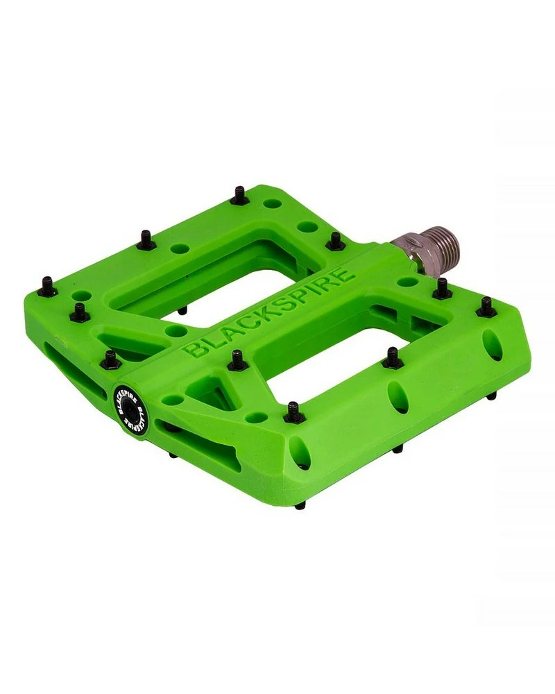 Blackspire Coppia Pedali Nylotrax Lime Green Per Enduro/Freeride, Corpo In Nylon 3 Blackspire Coppia Pedali Nylotrax Lime Green Per Enduro/Freeride, Corpo In Nylon