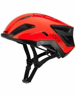 BOLLE Bollé Exo Casco Strada, Rosso/Nero Lucido