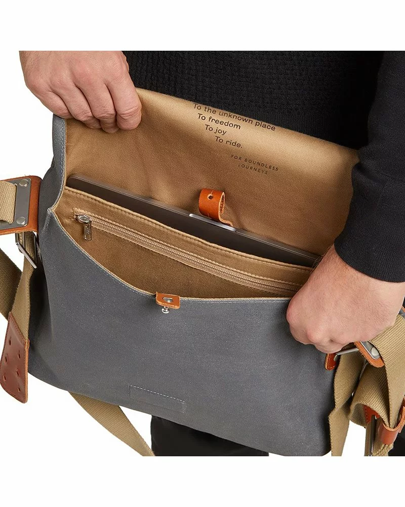 Brooks Paddington Shoulder Bag Borsa A Tracolla Ciclismo 10 Litri, Grey 9 Brooks Paddington Shoulder Bag Borsa A Tracolla Ciclismo 10 Litri, Grey - immagine 7