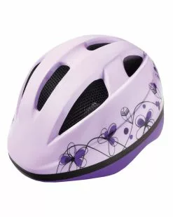 BTA Casco Girl, Calotta Out-Mould, Taglia S, Fantasia Fiori, Viola