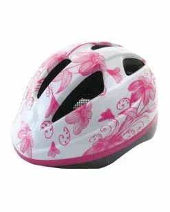 BTA Casco Out-Mould Per Bambina, Taglia S Grafica Fiorata