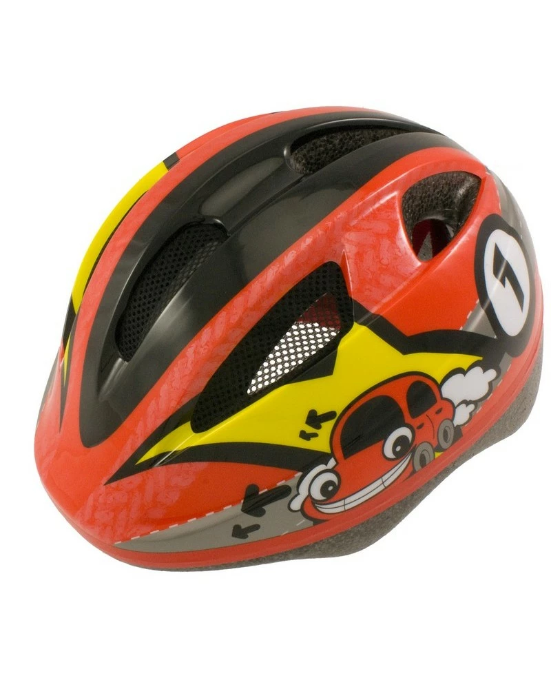 BTA Casco Out-Mould Per Bambino, Taglia XS Modello Grafica Car 3 BTA Casco Out-Mould Per Bambino, Taglia XS Modello Grafica Car