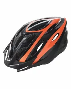 BTA Casco Rider, Calotta Out-Mould, Taglia L Nero Con Grafica Arancio