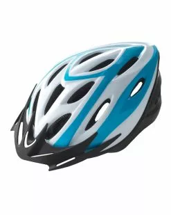 BTA Casco Rider, Calotta Out-Mould, Taglia M Bianco Con Grafica Blu
