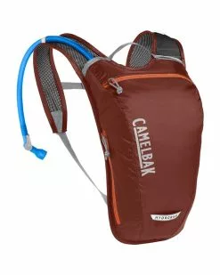 Camelbak Hydrobak Light Zaino Idrico Bici 2.5 Litri, Fired Brick/Koi (Sacca Idrica Crux Da 1.5 Litri Inclusa)