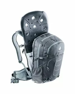 Deuter Attack 20 Zaino Ciclismo Paraschiena Idrico Compatibile, Graphite/Shale -Vendite Caschi deuter attack 20 zaino ciclismo paraschiena idrico compatibile graphite shale 2