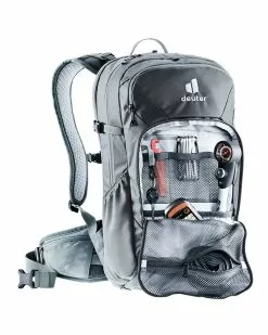 Deuter Attack 20 Zaino Ciclismo Paraschiena Idrico Compatibile, Graphite/Shale -Vendite Caschi deuter attack 20 zaino ciclismo paraschiena idrico compatibile graphite shale 3