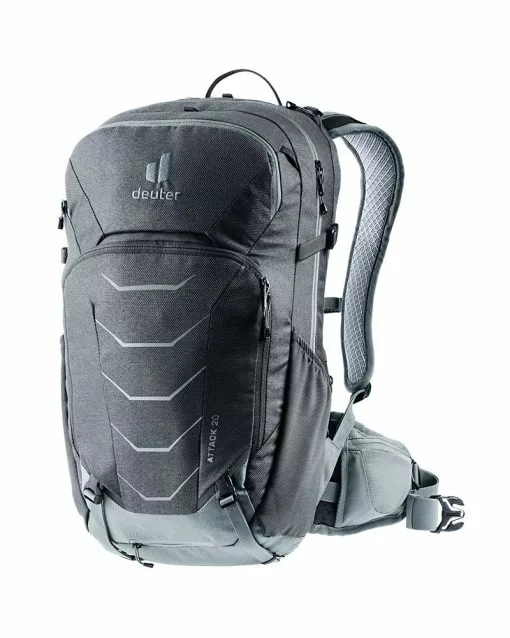 Deuter Attack 20 Zaino Ciclismo Paraschiena Idrico Compatibile, Graphite/Shale -Vendite Caschi deuter attack 20 zaino ciclismo paraschiena idrico compatibile graphite shale