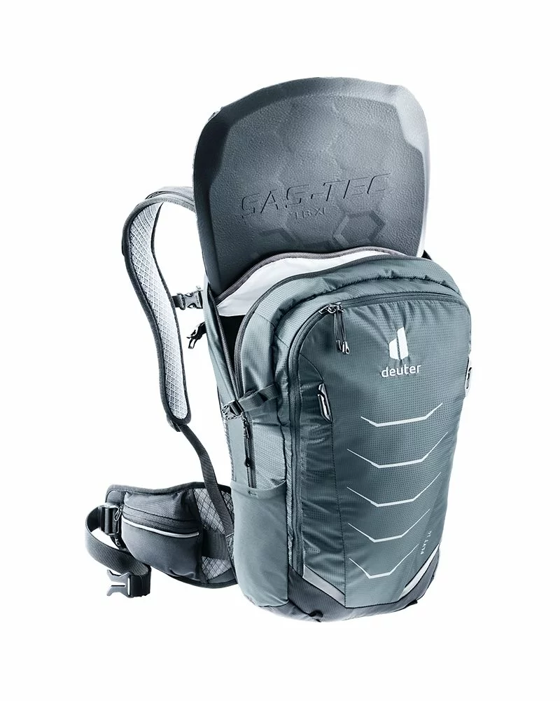 Deuter Flyt 14 Zaino Ciclismo Paraschiena Idrico Compatibile, Grafite/Nero 7 Deuter Flyt 14 Zaino Ciclismo Paraschiena Idrico Compatibile, Grafite/Nero - immagine 5
