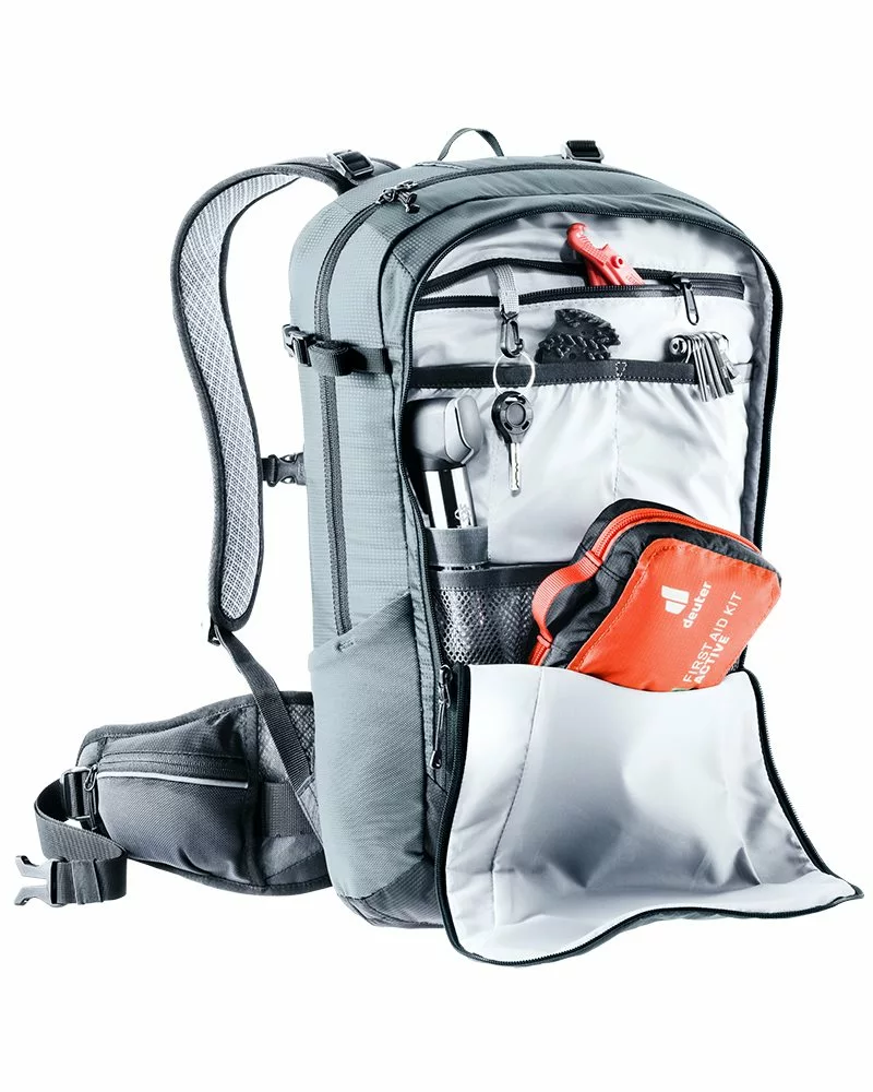 Deuter Flyt 14 Zaino Ciclismo Paraschiena Idrico Compatibile, Grafite/Nero 8 Deuter Flyt 14 Zaino Ciclismo Paraschiena Idrico Compatibile, Grafite/Nero - immagine 6