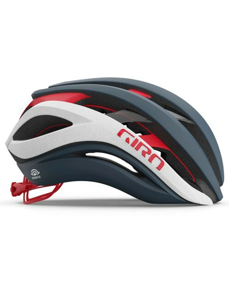 Giro Aether Spherical MIPS Casco Road, Grigio Portaro/Bianco/Rosso Opaco 4 Giro Aether Spherical MIPS Casco Road, Grigio Portaro/Bianco/Rosso Opaco - immagine 2