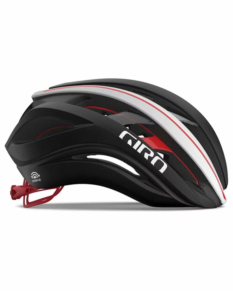 Giro Aether Spherical MIPS Casco Road, Nero/Bianco/Rosso Opaco 5 Giro Aether Spherical MIPS Casco Road, Nero/Bianco/Rosso Opaco - immagine 3