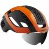 Lazer Bullet 2.0 Casco Road + Lente E Led Taglia M 55-59 Cm, Arancio Flash