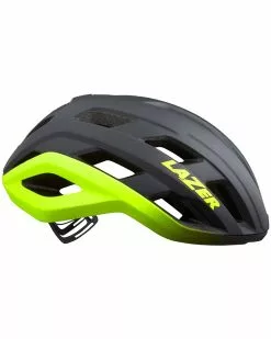 Lazer Strada KinetiCore Casco Road, Grigio Scuro Opaco/Giallo Flash
