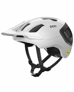 Poc Axion Race MIPS Casco MTB, Hydrogen White/Uranium Black Matt