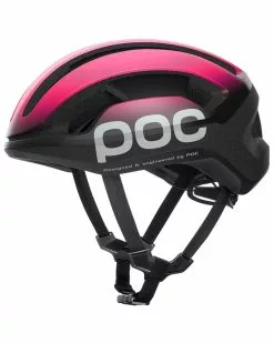 Poc Omne Lite Casco Strada, Fluorescent Pink/Uranium Black