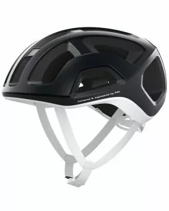 Poc Ventral Lite Casco Strada, Uranium Black/Hydrogen White Matt