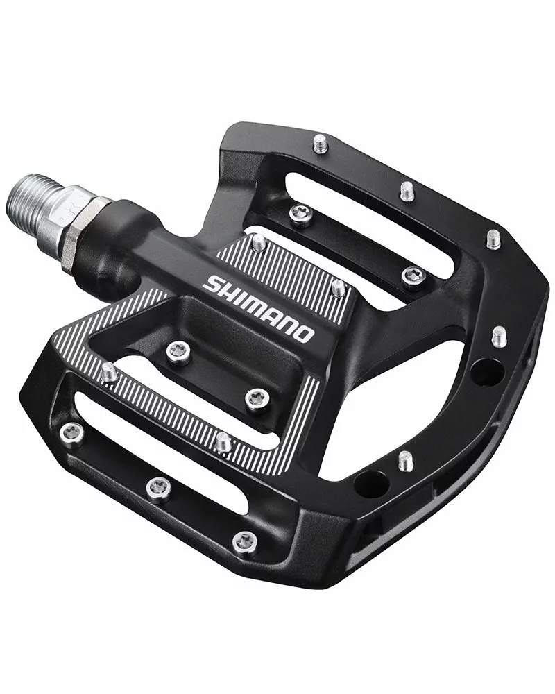 Shimano Pedali MTB Flat GR500, Nero 2 Shimano Pedali MTB Flat GR500, Nero