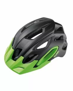 Wag Casco MTB OakIn-Mould Conehead, Taglia L Nero/Verde Visiera Di Ricambio Nera Inclusa