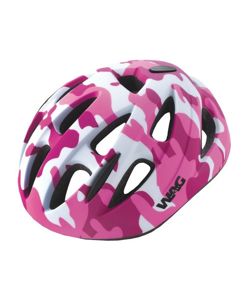 Wag Casco Sky Per Bambina, Taglia S Fantasia Mimetica Rosa, Finitura Opaca 3 Wag Casco Sky Per Bambina, Taglia S Fantasia Mimetica Rosa, Finitura Opaca