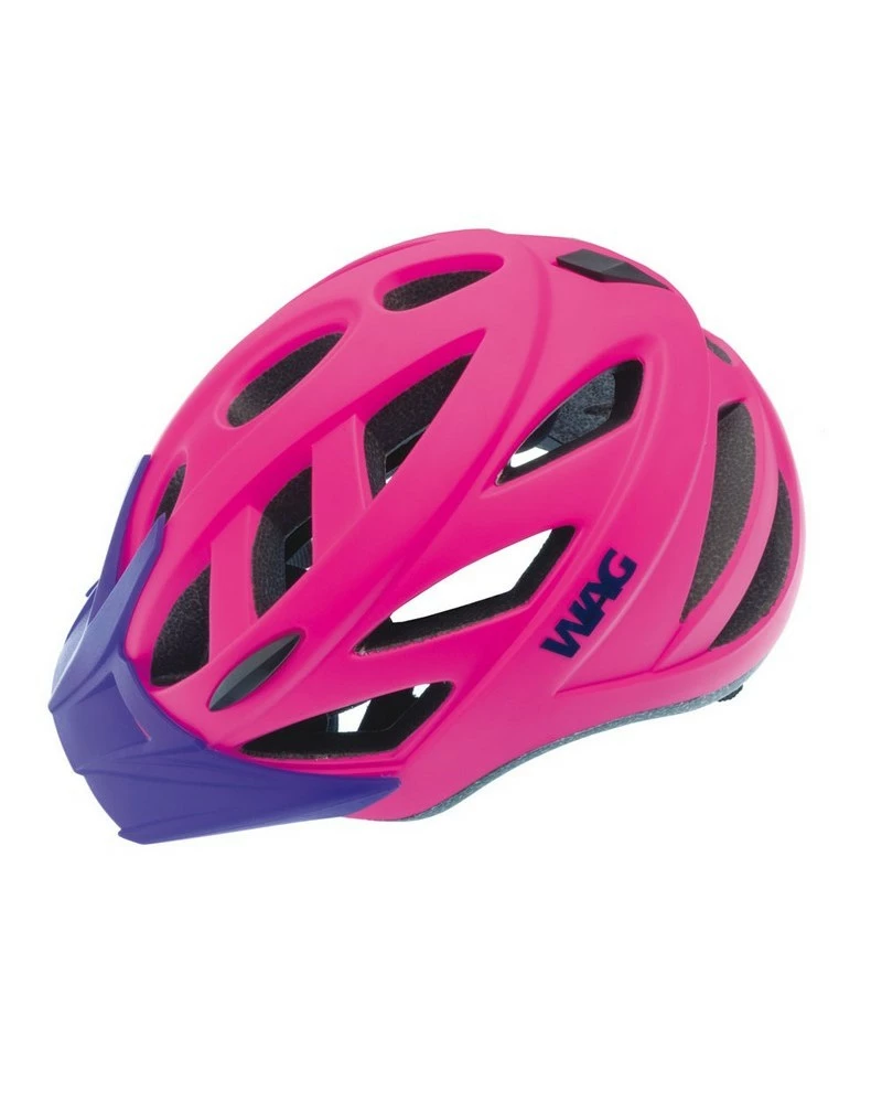 Wag Casco Urban, Calotta In-Mould, Taglia L, Rosa Opaco Con Visiera Viola 3 Wag Casco Urban, Calotta In-Mould, Taglia L, Rosa Opaco Con Visiera Viola
